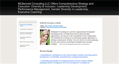 Desktop Screenshot of mlbennettconsulting.com