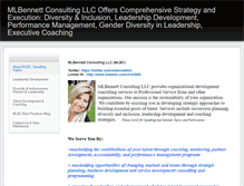 Tablet Screenshot of mlbennettconsulting.com